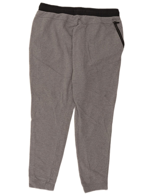 Męskie spodnie dresowe Nike XL, szare, bawełniane z blokami kolorów
