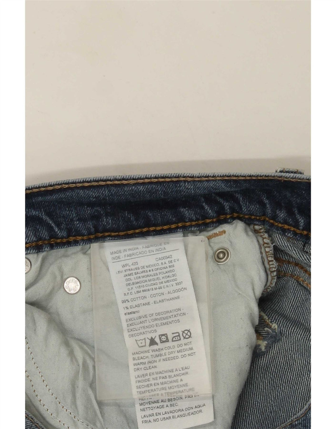 Męskie jeansy Levi's Denizen Slim Tapered W32 L32 Niebieska bawełna