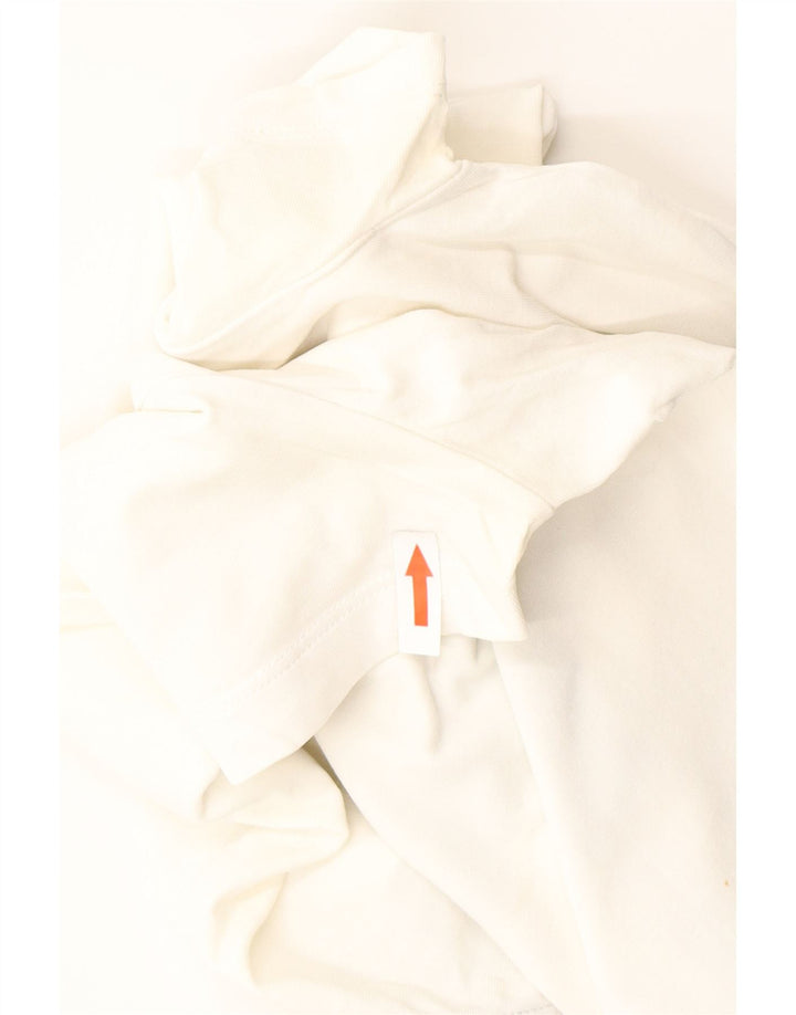 Męska koszulka z grafiką ICEBERG, średnia biała bawełna