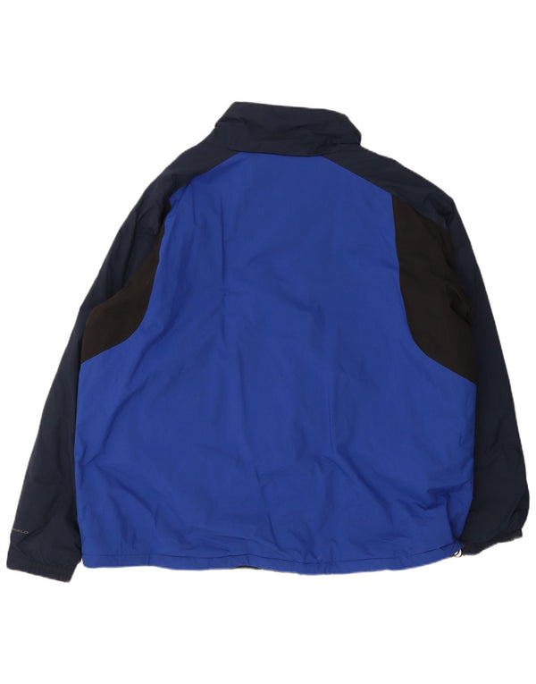 Columbia Mens Hooded Regular Fit Ski Jacket UK 44 2XL Blue Colourblock