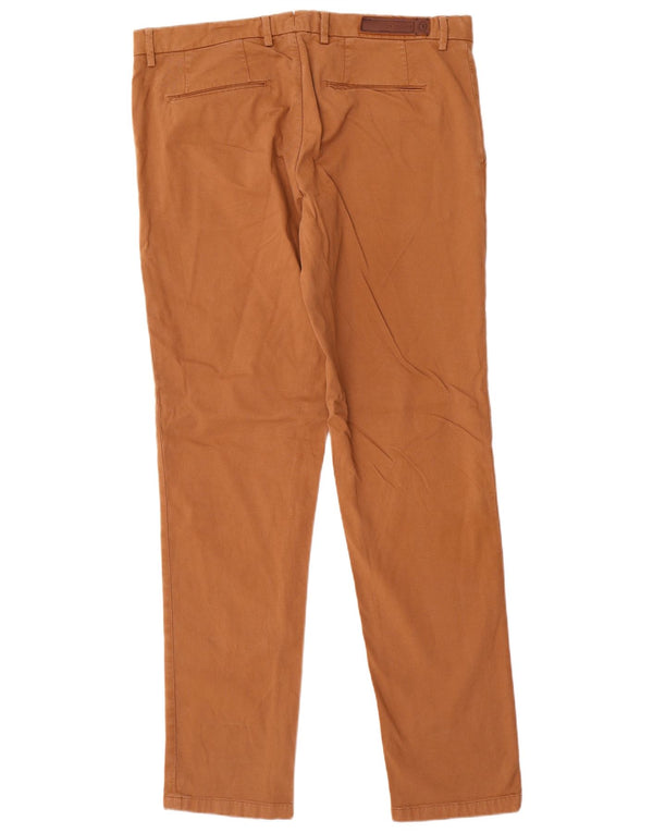 Męskie spodnie typu skinny Chino Trussardi W36 L34 Brązowa bawełna