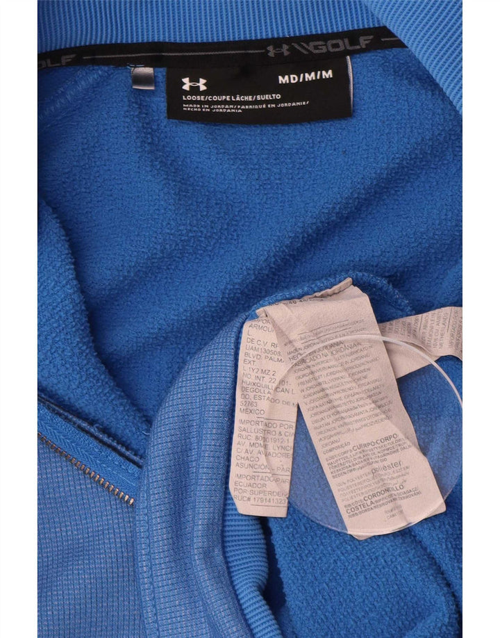 Męski sweter z zamkiem błyskawicznym Under Armour, średni niebieski, poliester