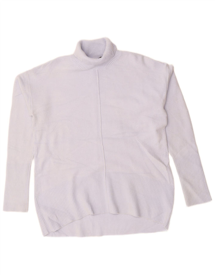 FRENCH CONNECTION Damski sweter z golfem UK 10, mały fiolet