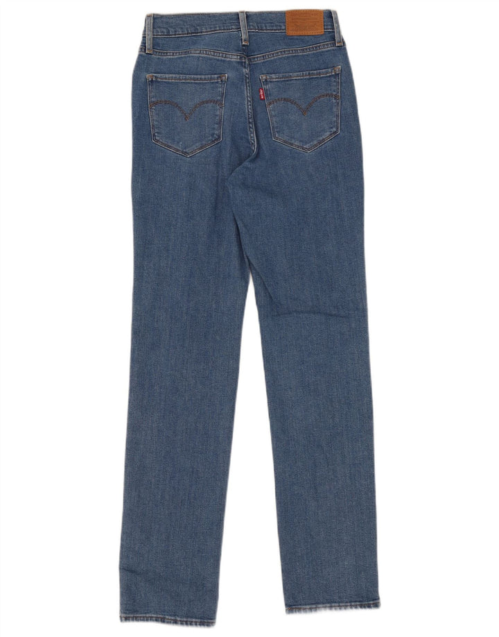 Damskie jeansy Levi's 724 z wysokim stanem i prostym W27 L30 Niebieskie