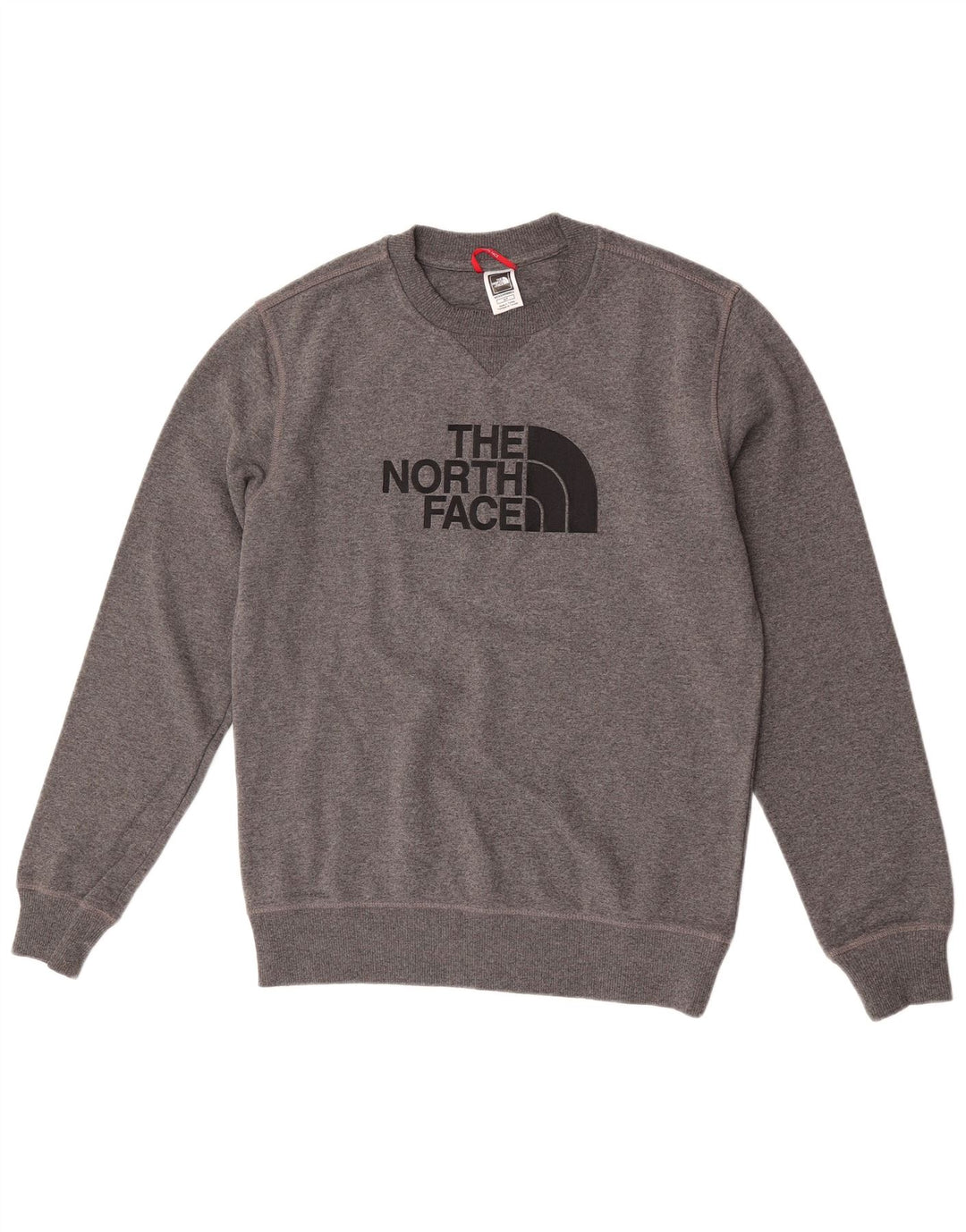 Męska bluza z grafiką The North Face, mała, szara, nakrapiana bawełna