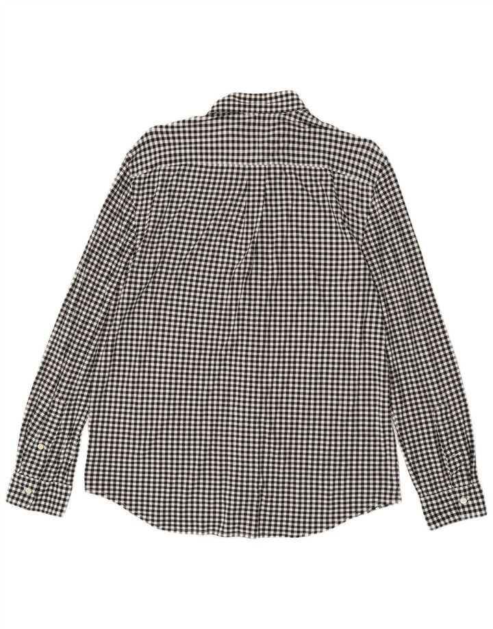 Męska koszula flanelowa Ralph Lauren, duża, czarna bawełniana kratka