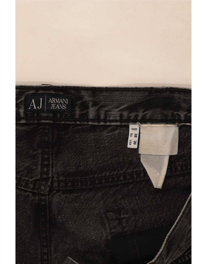 Damskie proste dżinsy Armani W38 L32 szare