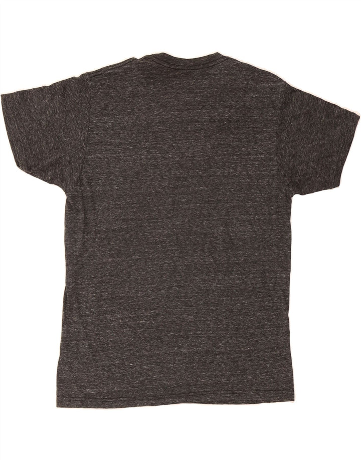 HURLEY Mens Graphic T-Shirt Top Medium Grey Flecked Polyester Vintage Hurley and Second-Hand Hurley from Messina Hembry 