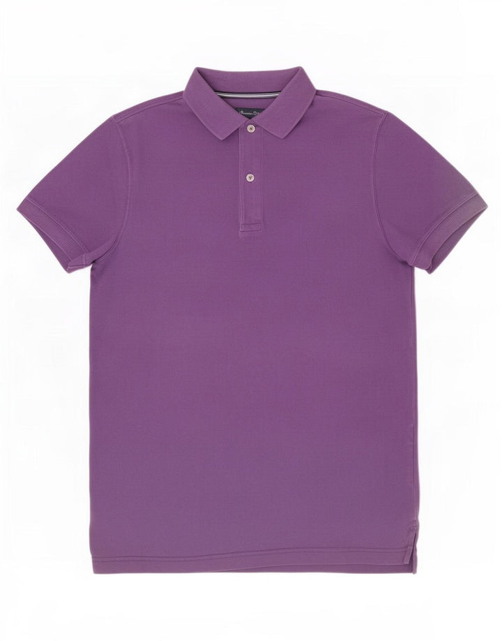 Męska koszulka polo Massimo Dutti, średni fiolet