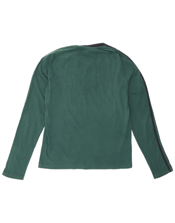 Converse Męski graficzny top z długim rękawem, duży, zielony, bawełniany