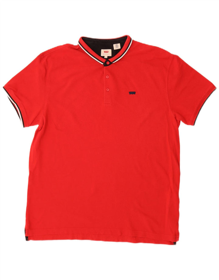Męska koszulka polo Levi's 2XL, czerwona, bawełniana