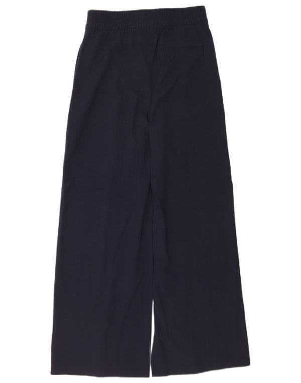 Damskie spodnie Chino Marks & Spencer z szeroką nogawką UK 8 Small W26 L28 Granatowe