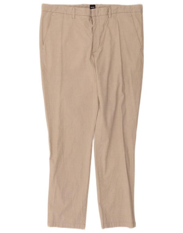 Spodnie Chino Hugo Boss Męskie EU 50 Large W36 L28 Beżowa Bawełna