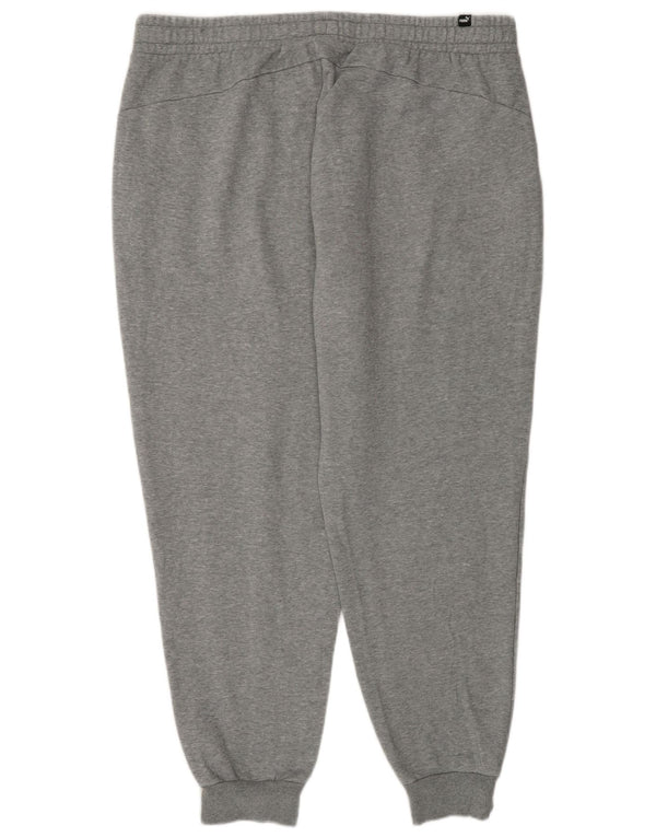 Męskie spodnie dresowe Puma Joggers 2XL Szara bawełna w plamki