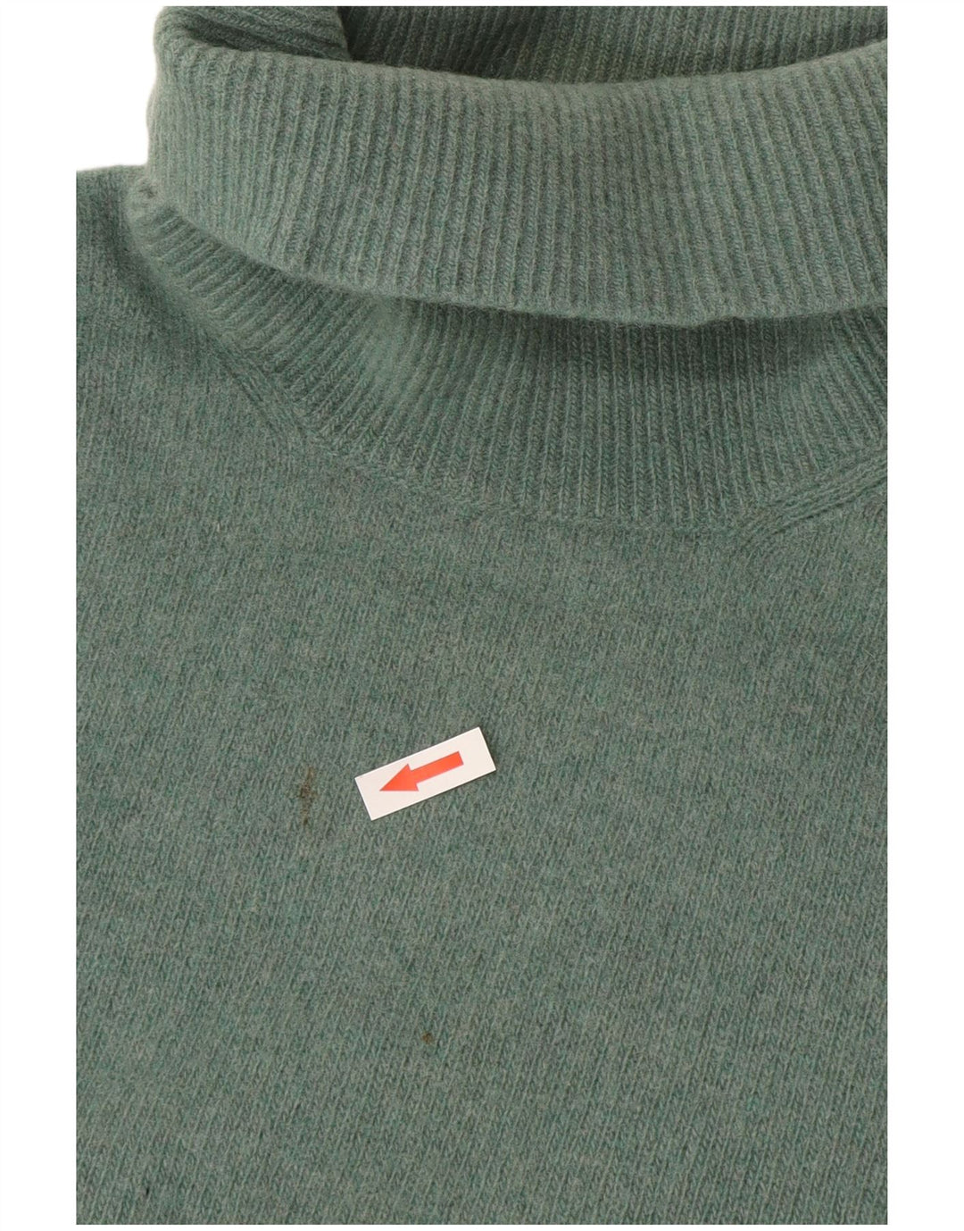 Męski sweter z golfem Trussardi, średnio zielona wełna
