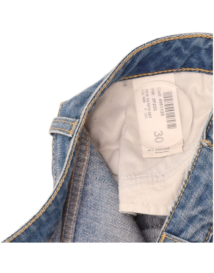 DONDUP Damskie jeansy slim W30 L32 Niebieskie bawełniane