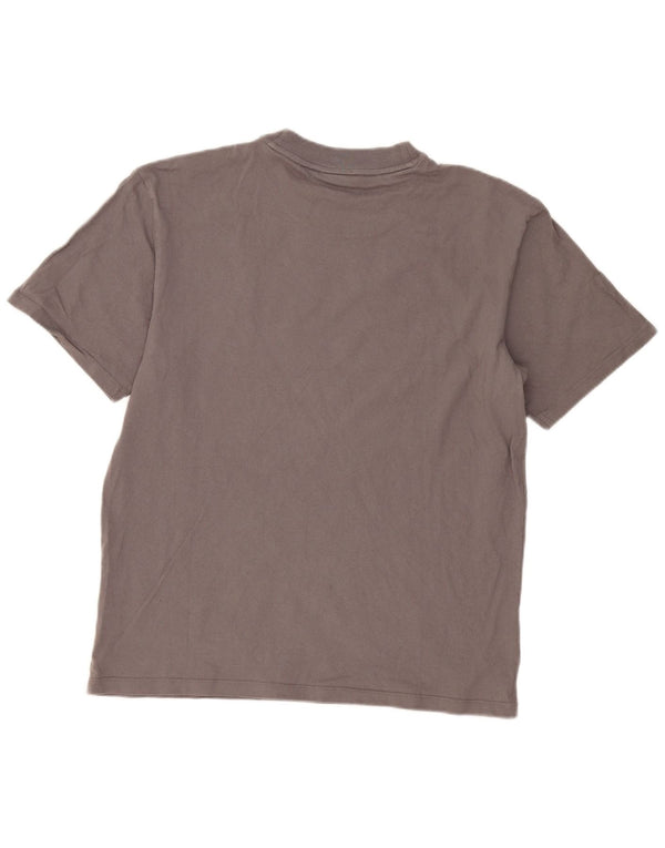 Hugo Boss Mens T-Shirt Top Large Grey Cotton