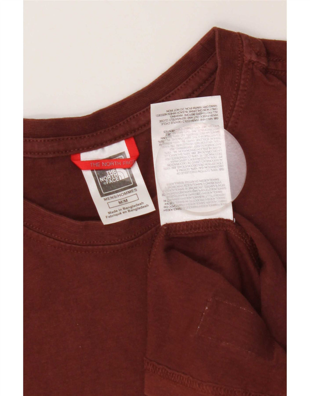 Męski T-shirt z grafiką The North Face, bawełniany, średnio brązowy
