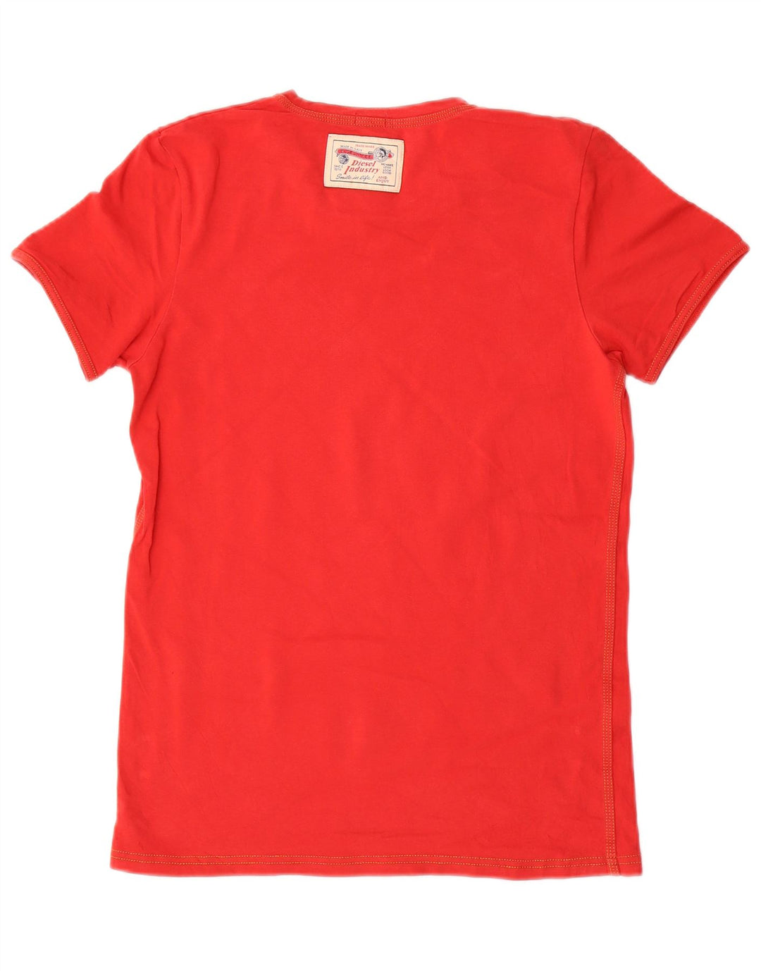 T-shirt damski DIESEL Top UK 10 Small, czerwony, bawełniany