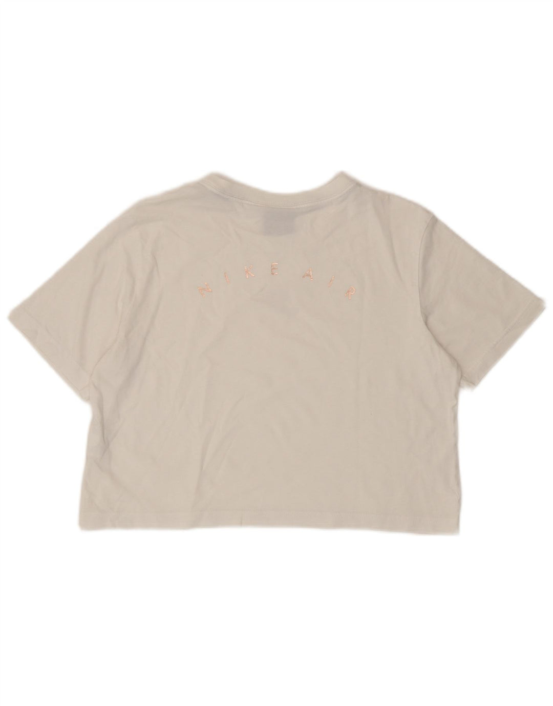 Damska koszulka Nike Crop Graphic Top UK 14 Średnia biel