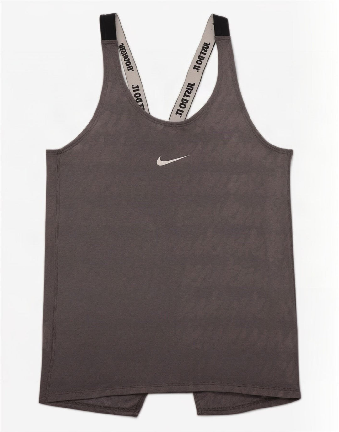 Damska kamizelka Nike Dri Fit Graphic Top UK 8 Mały szary poliester z blokami kolorów