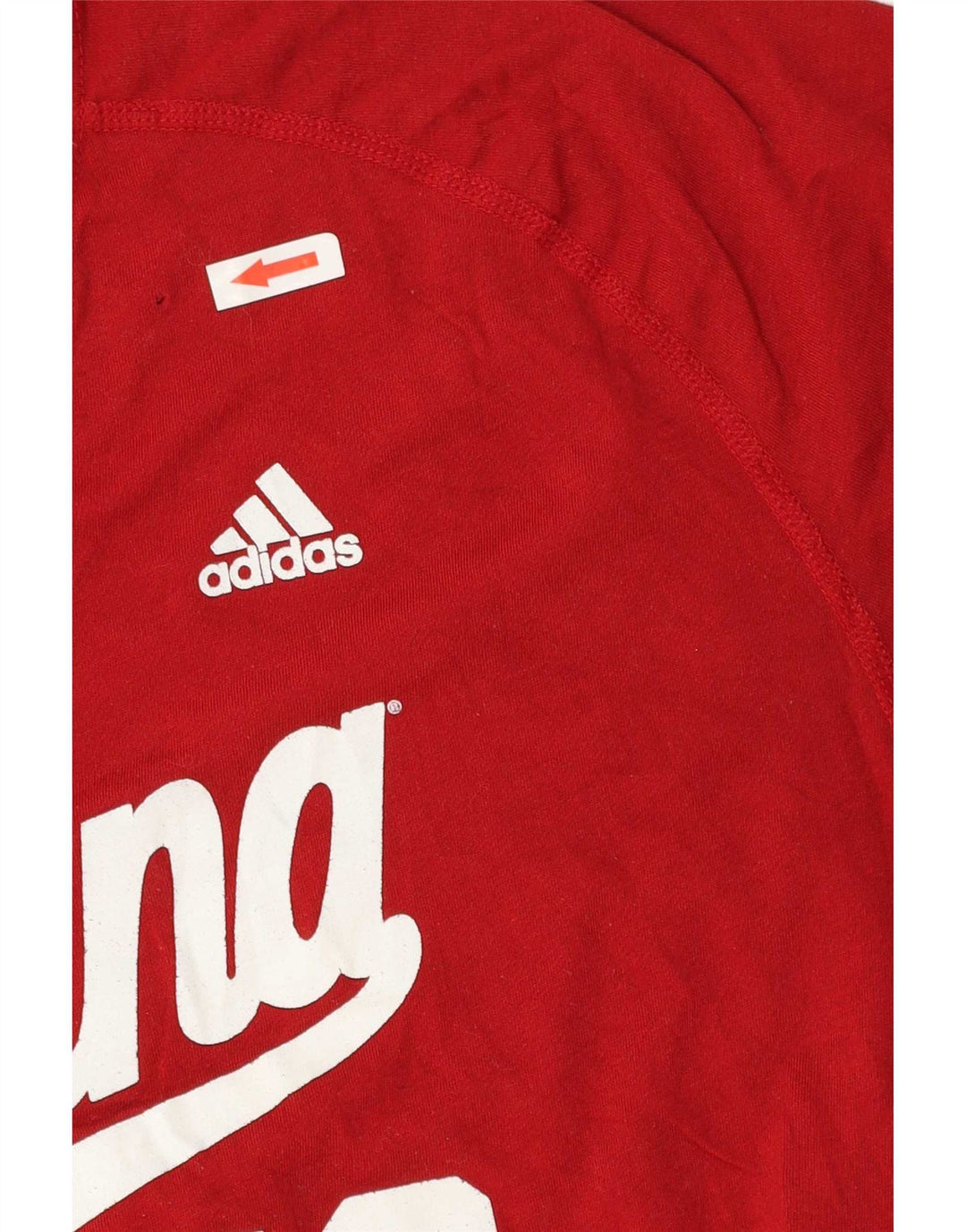 Adidas Męska koszulka z grafiką Indiana Top XL Czerwony Poliester