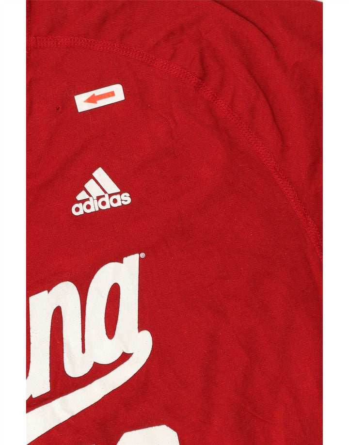 Adidas Męska koszulka z grafiką Indiana Top XL Czerwony Poliester