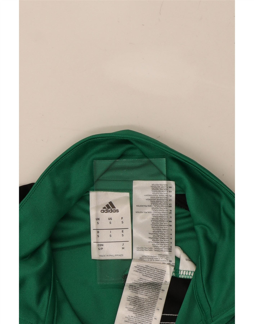 ADIDAS Mens Climalite Zip Neck Top Long Sleeve Small Green Colourblock Vintage Adidas and Second-Hand Adidas from Messina Hembry 