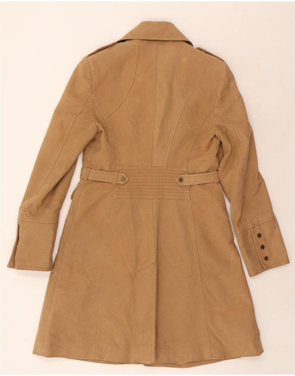 Karen Millen Damski płaszcz wojskowy UK 12 Średni brązowy bawełniany