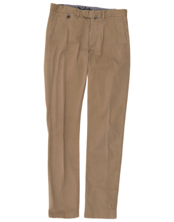 Spodnie męskie Woolrich Slim Chino W30 L33 Beżowa bawełna