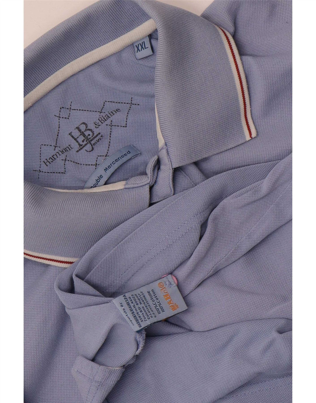 Męska koszulka polo Harmont & Blaine 2XL, niebieska, bawełniana