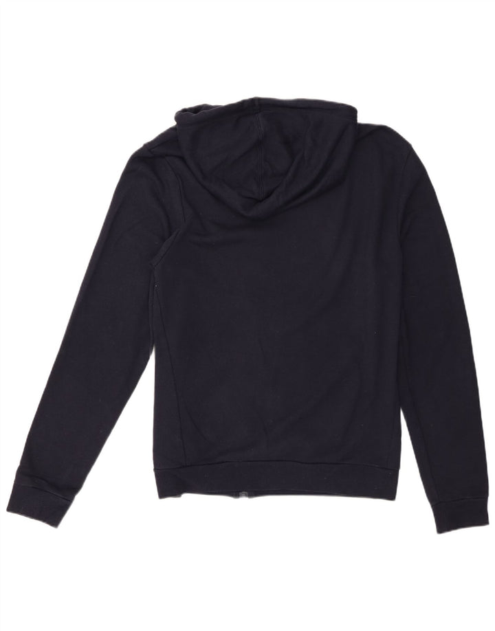 Męski sweter z kapturem i zamkiem Tommy Hilfiger, średni granatowy, bawełniany