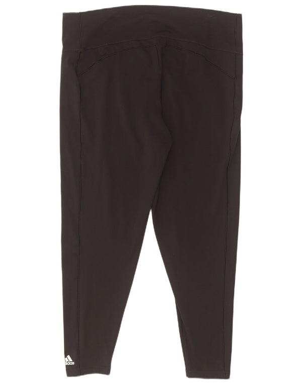 Damskie legginsy Adidas UK 24/26 2XL Czarny Nylon