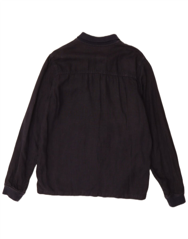 Kurtka męska Zara Utility UK 40, duża, granatowa, lniana