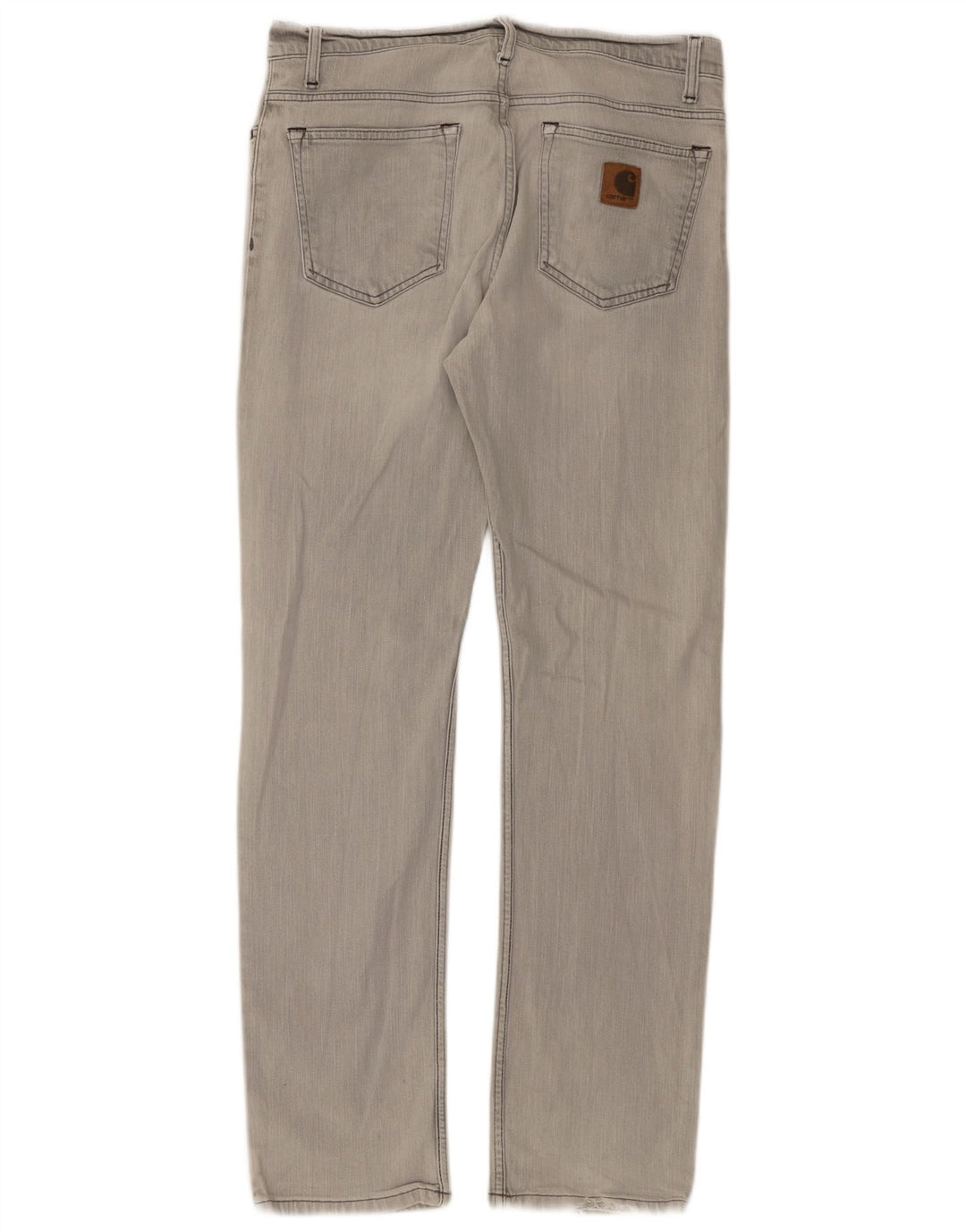 Męskie proste dżinsy Carhartt W34 L34 Szara bawełna