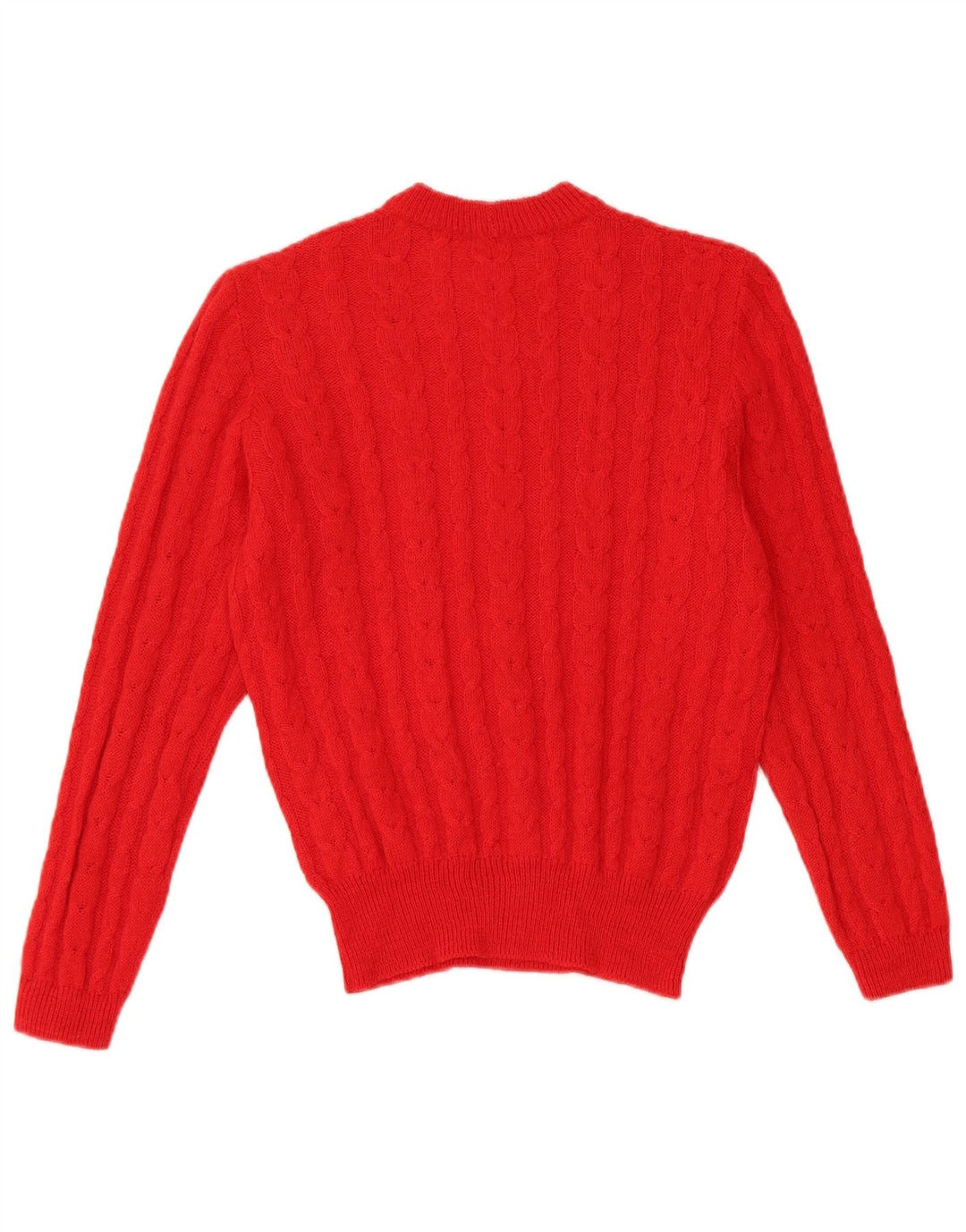 Sweter damski VINTAGE z okrągłym dekoltem UK 10 Small Red