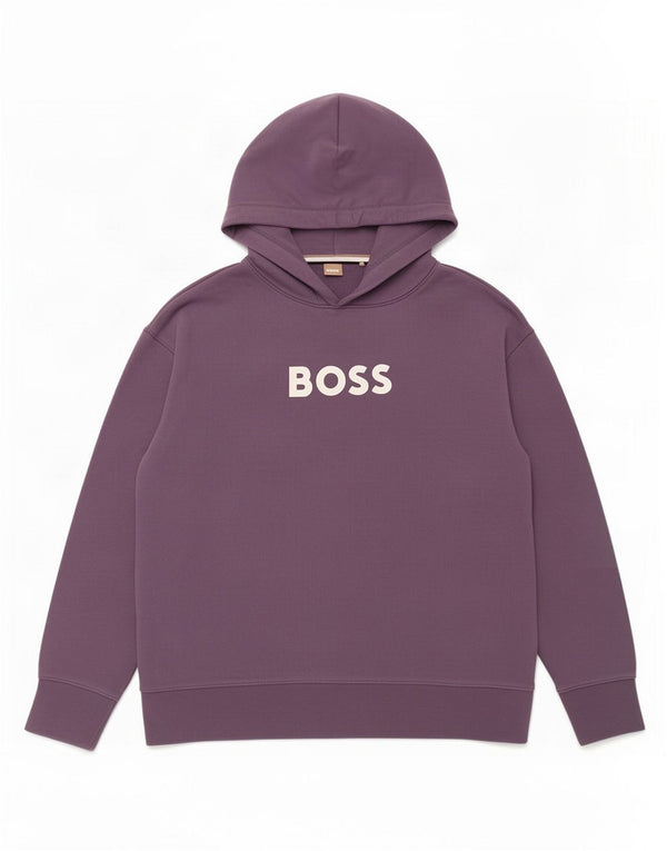 Damski sweter z kapturem Hugo Boss, UK 16, duży, fioletowy, bawełniany
