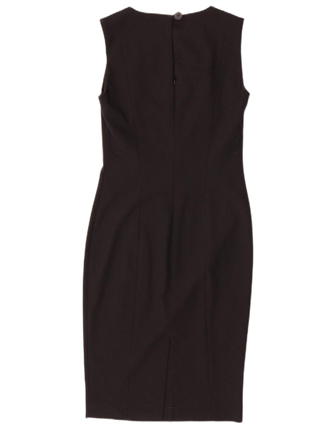 ZARA Womens Sleeveless Sheath Dress UK 10 Small Black Polyester
