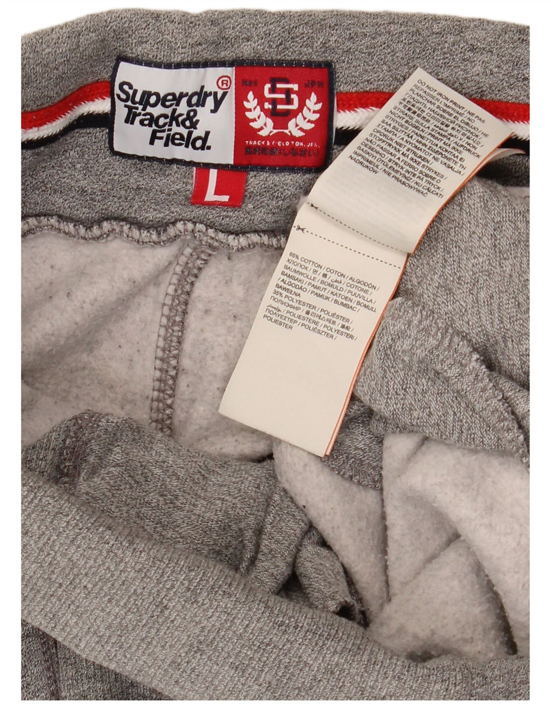 Damskie spodnie dresowe Superdry Joggers UK 16, duże, szare, bawełniane