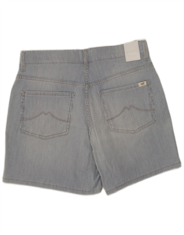 Damskie spodenki codzienne Mustang W27 Małe niebieskie bawełniane w prążki