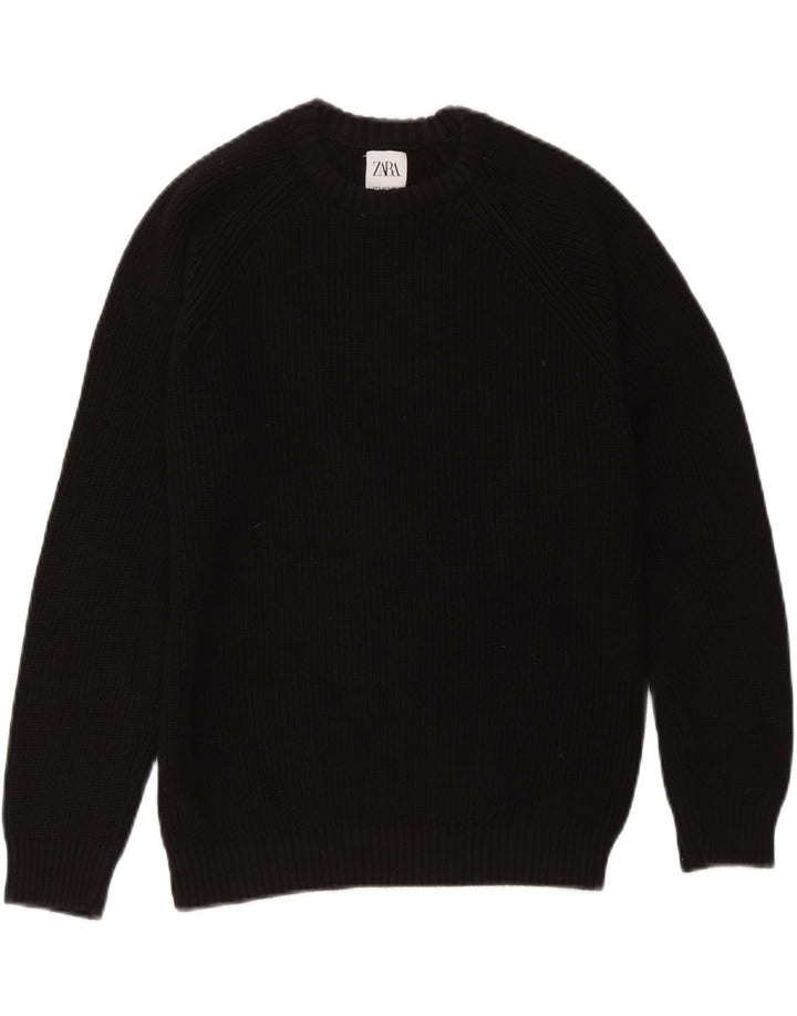 Sweter damski Zara Oversize z okrągłym dekoltem UK 10 Small Black