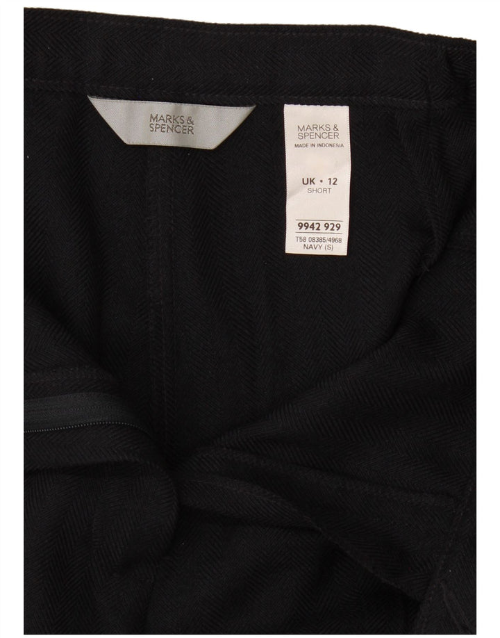 Damskie spodnie Chino Marks & Spencer UK 12 Medium W30 L27 Granatowe