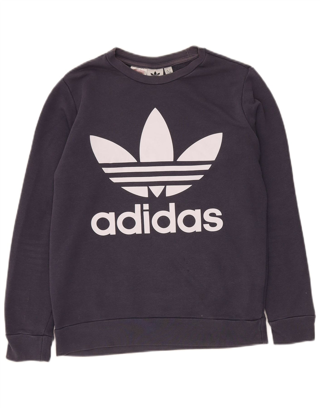 Bluza chłopięca ADIDAS z grafiką, 13-14 lat, granatowa, bawełniana