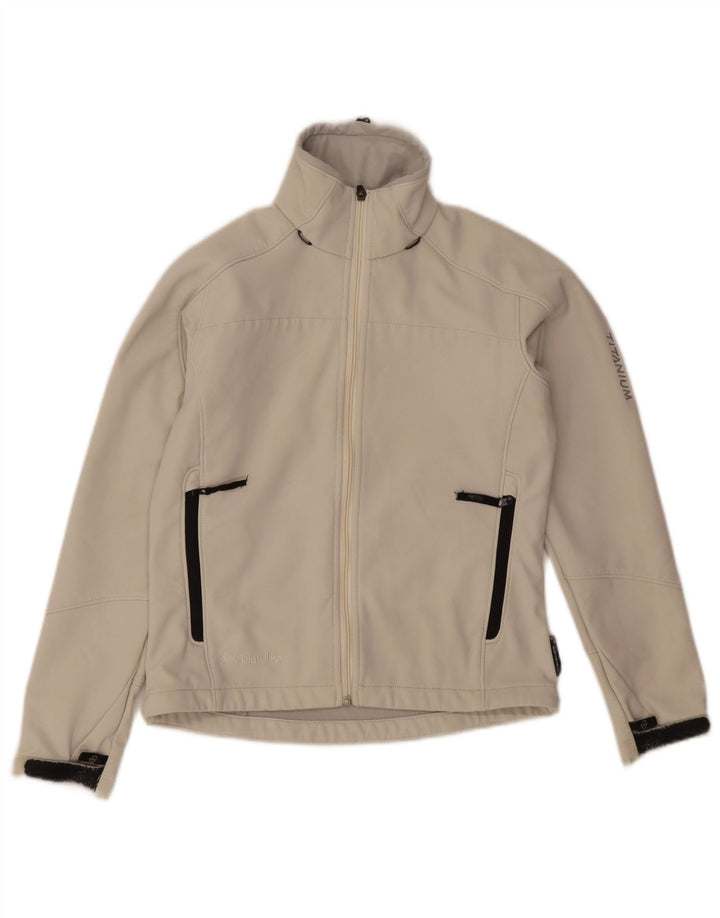 Damska kurtka wiatrówka Columbia Titanium UK 6 XS Szary nylon