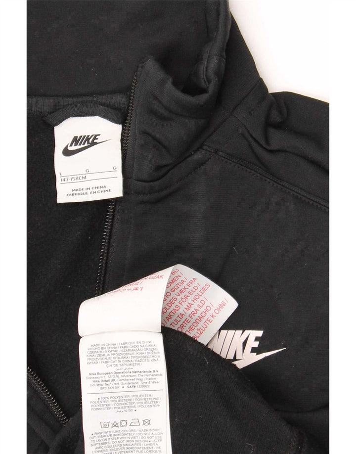 Chłopięca kurtka dresowa Nike na 12-13 lat, duża, czarna, poliestrowa