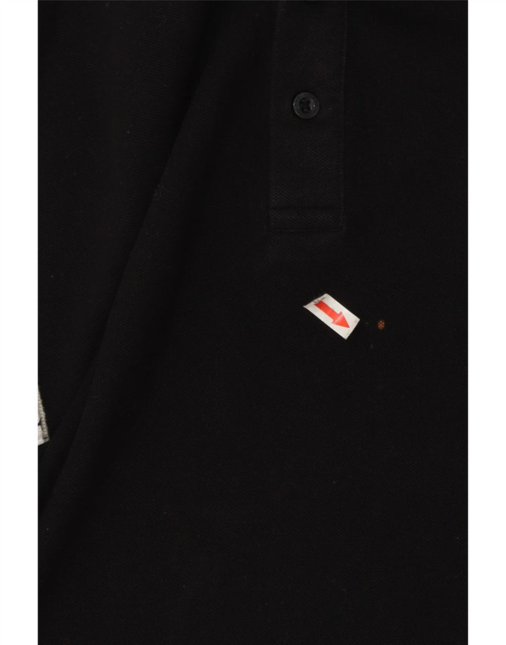 Męska koszulka polo Regular Pierre Cardin XL, czarna, bawełniana