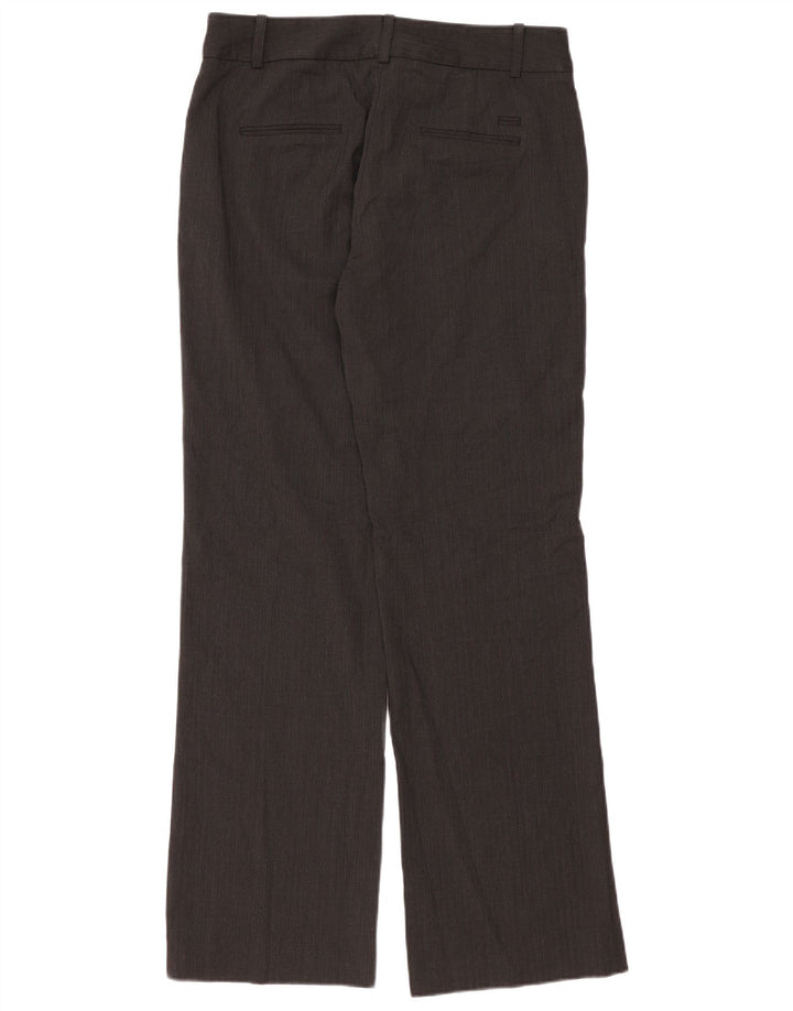 Damskie proste spodnie garniturowe JIGSAW UK 12 Medium W34 L34 Szary poliester