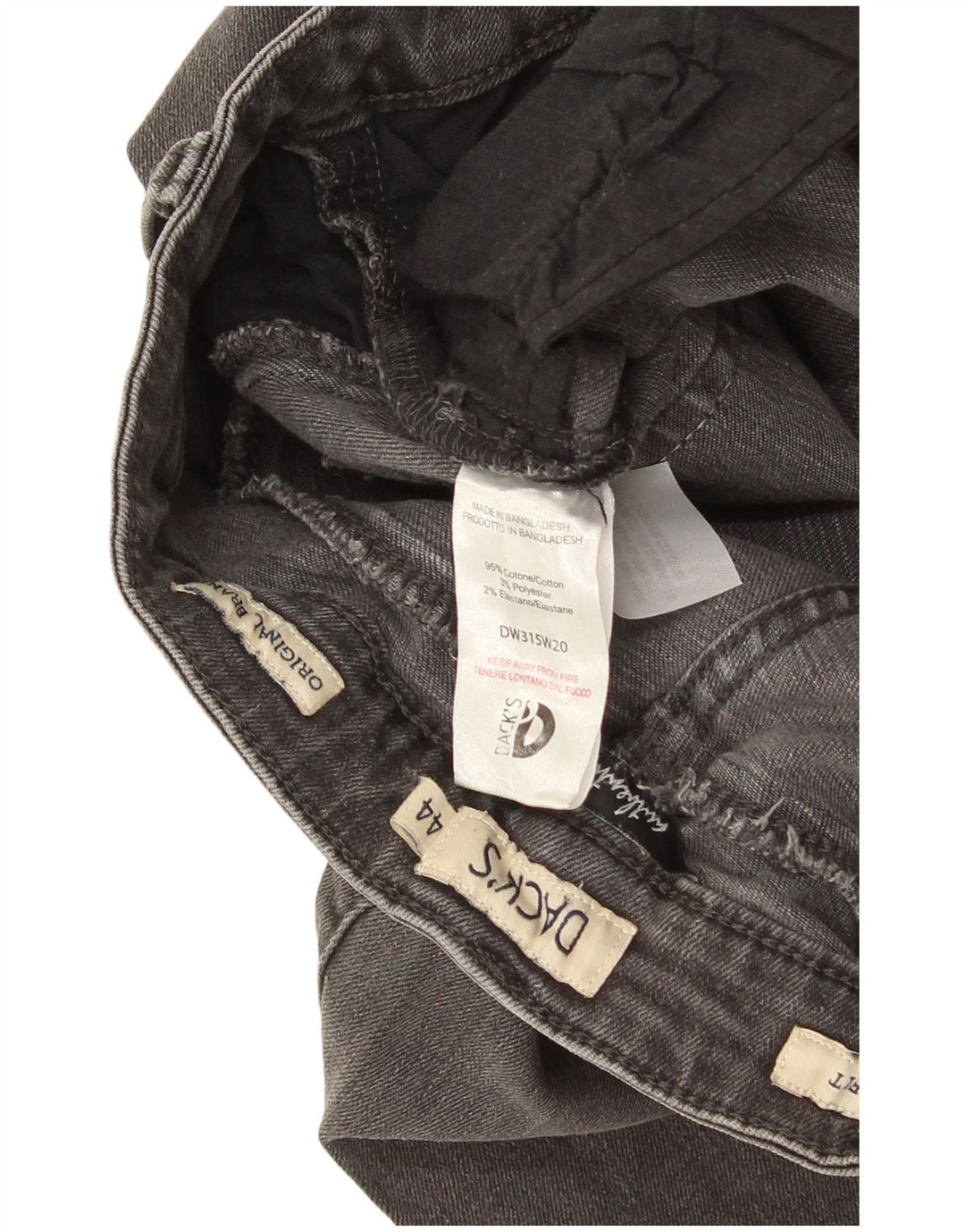 Damskie jeansy skinny firmy Dack IT 44 Medium W30 L28 Szara bawełna