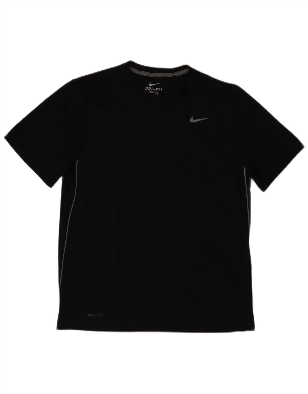 Męski T-shirt NIKE Dri Fit, duży, czarny, poliester
