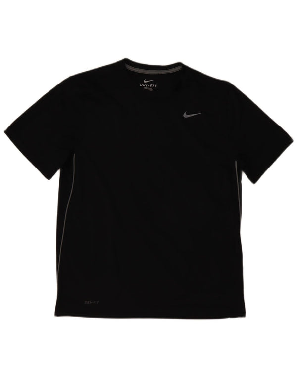 Męski T-shirt NIKE Dri Fit, duży, czarny, poliester